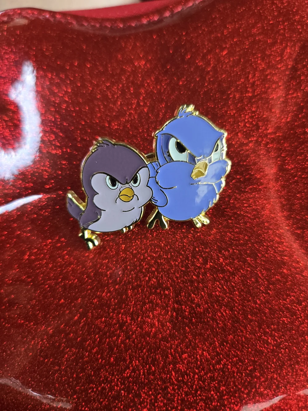 Loungefly Lavender and Periwinkle Bird Enamel Pin Set